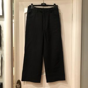 Rag & Bone women’s Black Wide Leg Cropped Dress Pants -  size 2